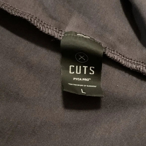 Cuts Men’s Henley Shirt Long Sleeve Dark Gray - Picture 7 of 10